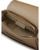 Sac GM1525 en cuir  taupe - 32x18x11cm