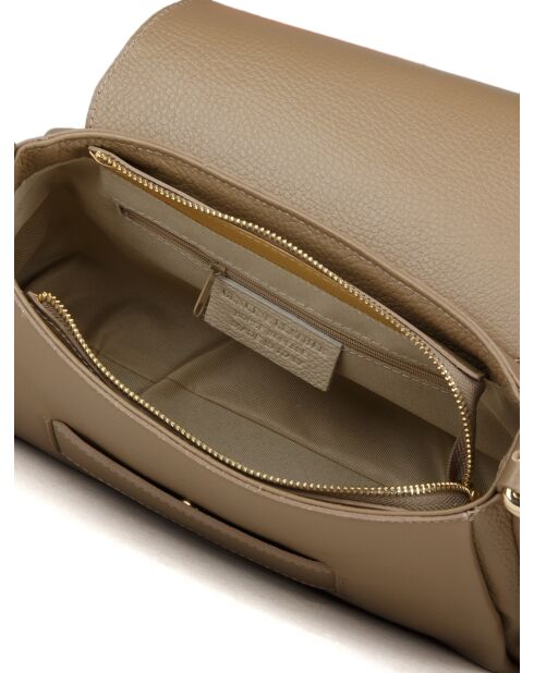Sac GM1525 en cuir  taupe - 32x18x11cm