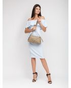 Sac GM1525 en cuir  taupe - 32x18x11cm