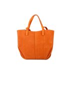 GM1588 oranje leren tas - 30x25x8cm
