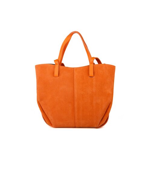 GM1588 oranje leren tas - 30x25x8cm