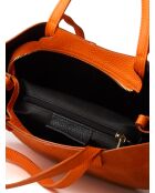 GM1588 oranje leren tas - 30x25x8cm