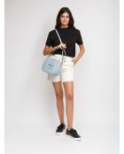 Bolso de piel azul cielo GM1581 - 28x20x8cm