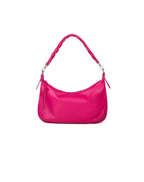 GM1511 fuchsia leren tas - 42x26x7cm