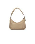 GM1511 beige grijze leren tas - 42x26x7cm