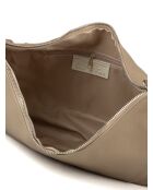 GM1511 beige grijze leren tas - 42x26x7cm