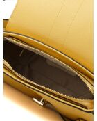 GM1579 ananasgele leren tas - 28x16x8cm