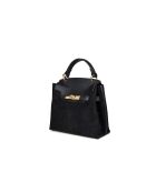GM1540 schwarze Ledertasche - 23x19x11cm