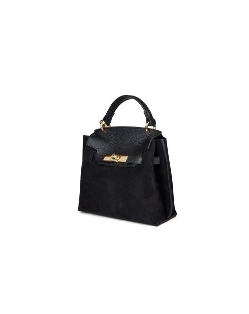 GM1540 schwarze Ledertasche - 23x19x11cm