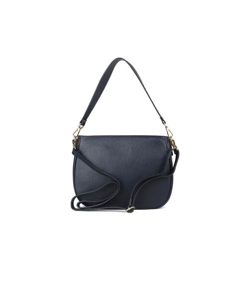 Sac GM1581 en cuir  bleu nuit - 28x20x8cm
