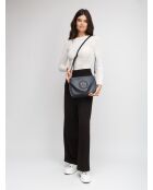 Borsa GM1581 in pelle blu notte - 28x20x8cm