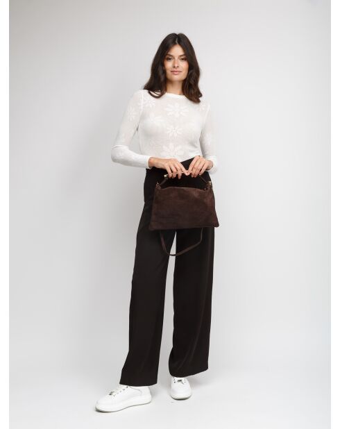 Sac GM1612 en cuir  brun - 30x18x7cm