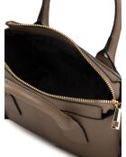 Sac GM1521 en cuir  taupe - 24x19x11cm