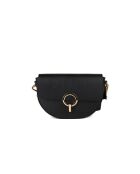 Sac GM1606 en cuir  noir - 24x14x8cm
