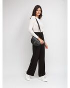 Sac GM1606 en cuir  noir - 24x14x8cm