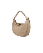Sac GM1608 en cuir  beige grisé - 34x24x7cm