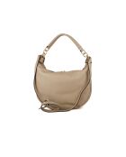 Sac GM1608 en cuir  beige grisé - 34x24x7cm