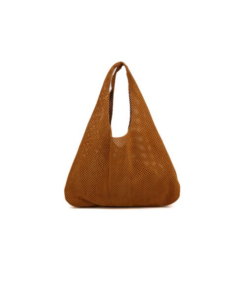 GM1574 goldbraune Ledertasche - 32x20x10cm