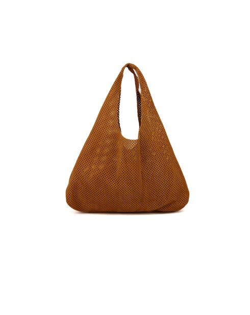 GM1574 goldbraune Ledertasche - 32x20x10cm