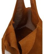 GM1574 goldbraune Ledertasche - 32x20x10cm