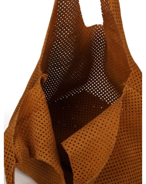 GM1574 goldbraune Ledertasche - 32x20x10cm