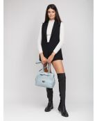 Borsa in pelle blu cielo GM1538 - 36x25x16cm