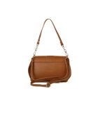GM1601 goudbruine leren tas - 25x18 x8cm