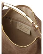 Sac GM1612 en cuir  taupe - 30x18x7cm
