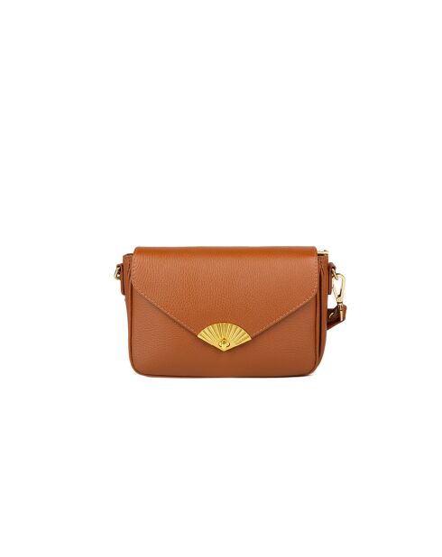 GM1535 goldbraune Ledertasche - 25x16x10cm