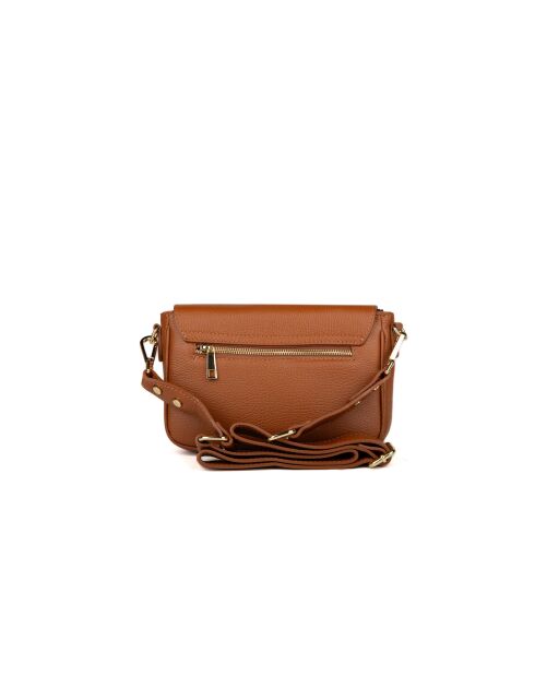 GM1535 goldbraune Ledertasche - 25x16x10cm