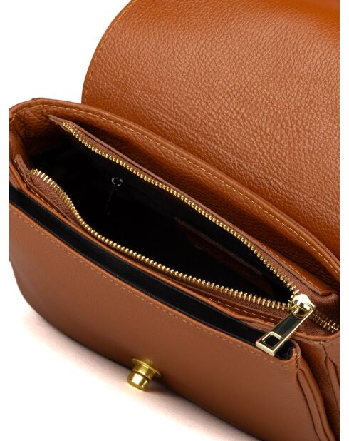 GM1535 goldbraune Ledertasche - 25x16x10cm