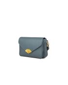 GM1535 stahlblaue Ledertasche - 25x16x10cm