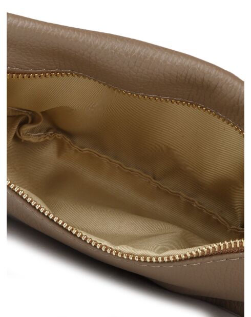 Sac GM1570 en cuir  taupe - 22x12x5cm