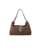 Sac GM1543 en cuir  taupe - 37x24x13cm