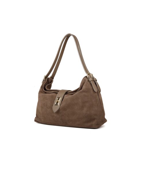 Sac GM1543 en cuir  taupe - 37x24x13cm