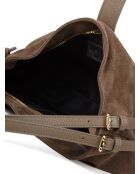 Sac GM1543 en cuir  taupe - 37x24x13cm
