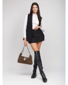 Sac GM1543 en cuir  taupe - 37x24x13cm