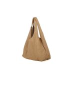 GM1574 beigegraue Ledertasche - 32x20x10cm