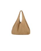 GM1574 beigegraue Ledertasche - 32x20x10cm