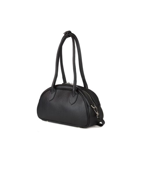 GM1597 zwarte leren tas - 30x15x12cm