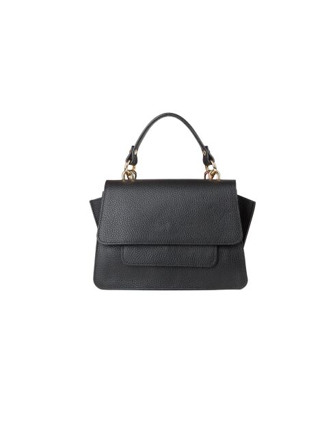 GM1596 schwarze Ledertasche - 25x15x5cm