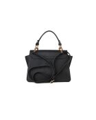 GM1596 schwarze Ledertasche - 25x15x5cm