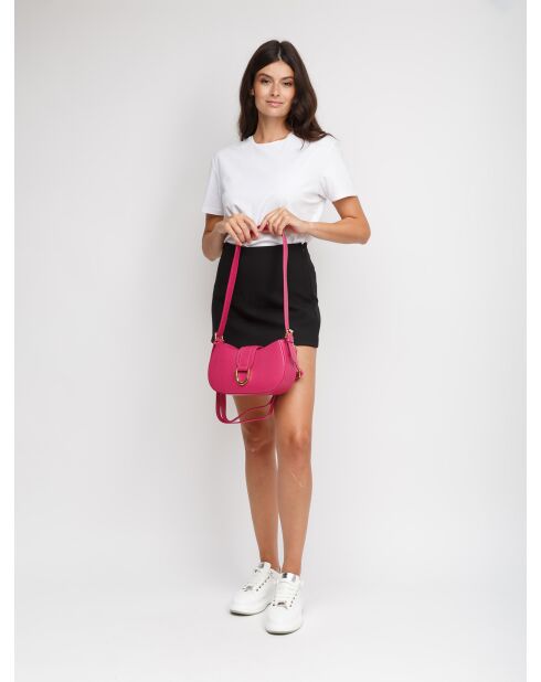 Borsa GM1600 in pelle fucsia - 28x14x7cm