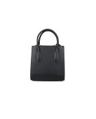 Sac GM1561 en cuir  noir - 25x27x17cm