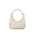 GM1585 lichtbeige leren tas - 37x25x9cm