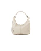 GM1585 lichtbeige leren tas - 37x25x9cm