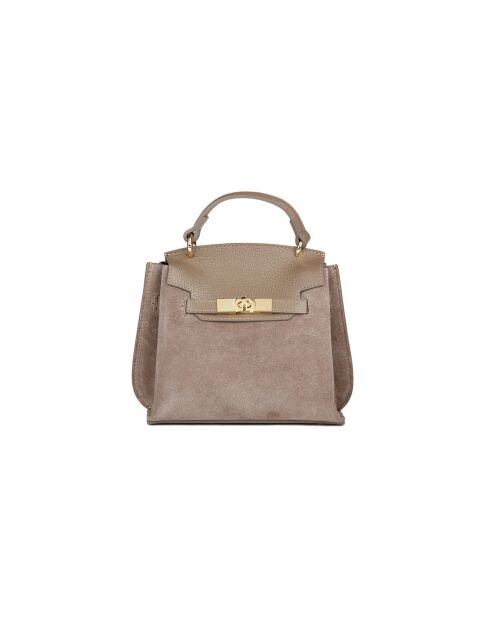 Sac GM1540 en cuir  taupe - 23x19x11cm