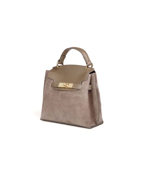 Sac GM1540 en cuir  taupe - 23x19x11cm