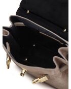 Sac GM1540 en cuir  taupe - 23x19x11cm