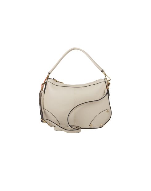 Borsa GM1578 in pelle beige chiaro - 34x21x5cm